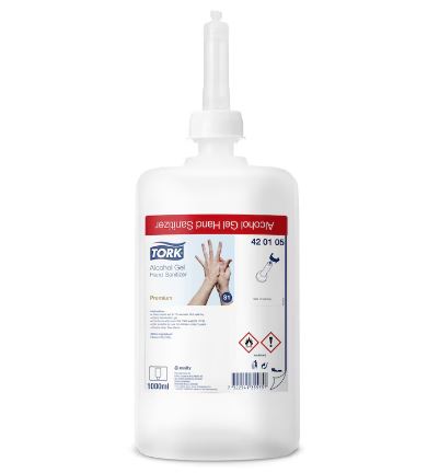 Alcoholgel Premium  gel dezinfectant   cu aviz biocid -Tork  1L